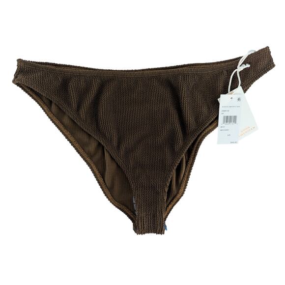 Good American Women’s Swim Bikini Bottom Mocha Size 5/6 Swimwear - Picture 6 of 6